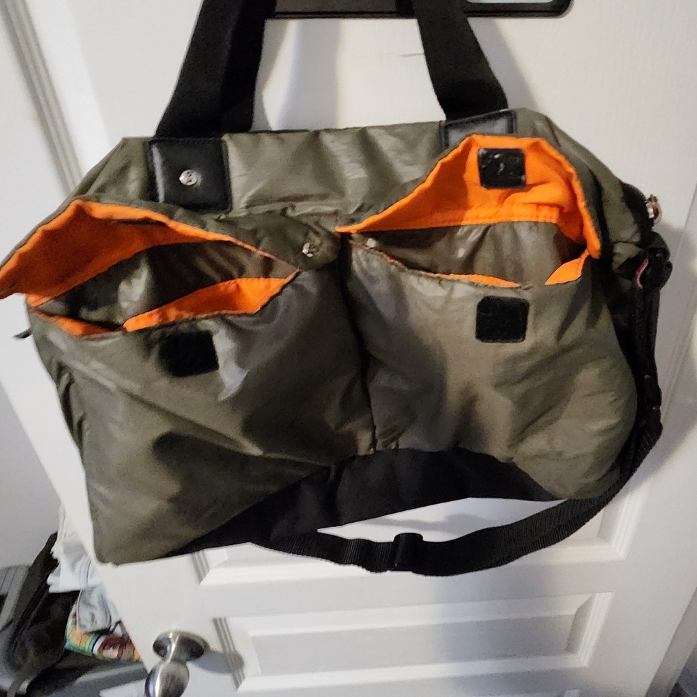 Babymel Olive and Orange Baby Bag